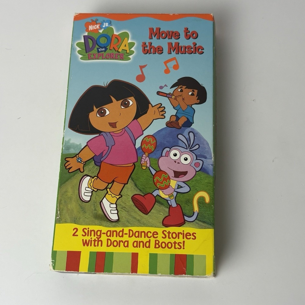 Nick Jr. Dora the Explorer Move to the Music (VHS, 2002) Sing and Dance Stories